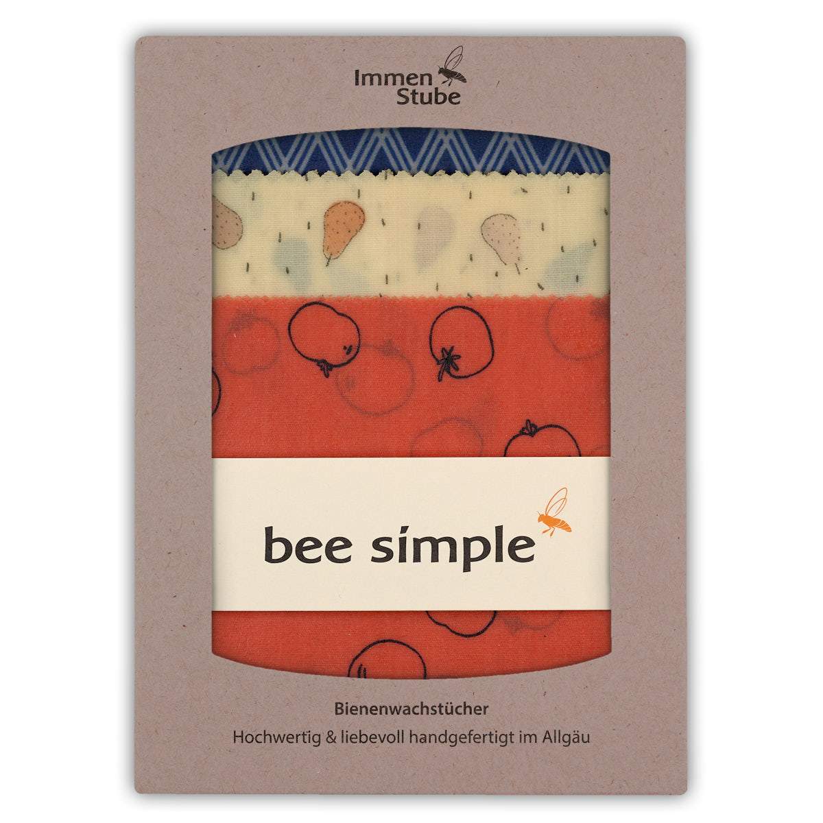 Bienenwachstuch 3er Set - Tomate