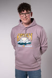 Berg Hoodie Vintage lila unisex